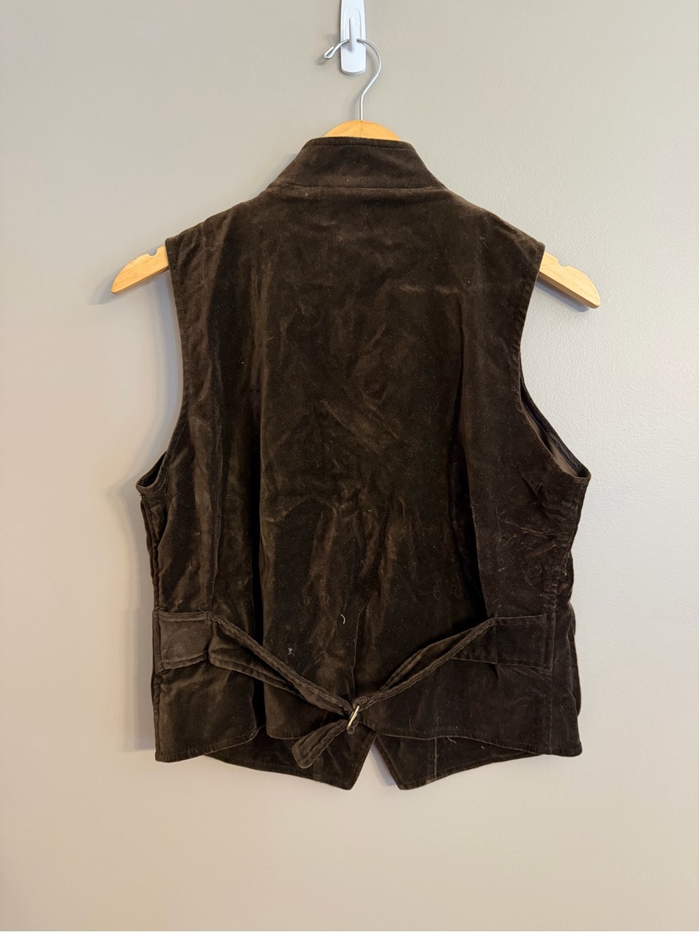 LAUREN Ralph Lauren Velvet Equestrian Mock Neck Vest - Picture 5 of 8